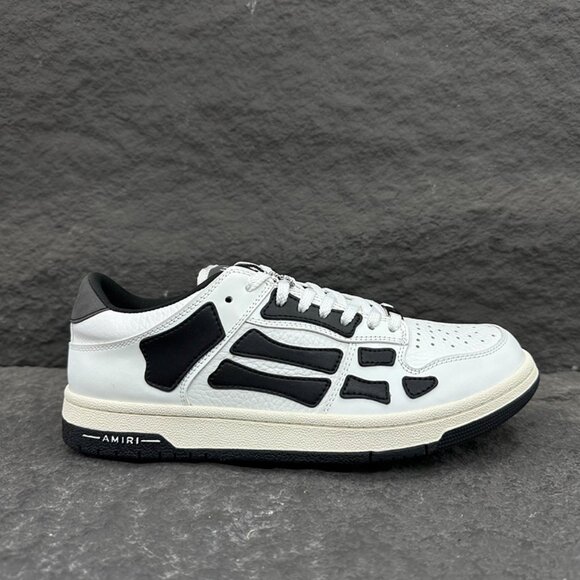Amiri Black & White Colorblock Low-Top Sneakers main image 8